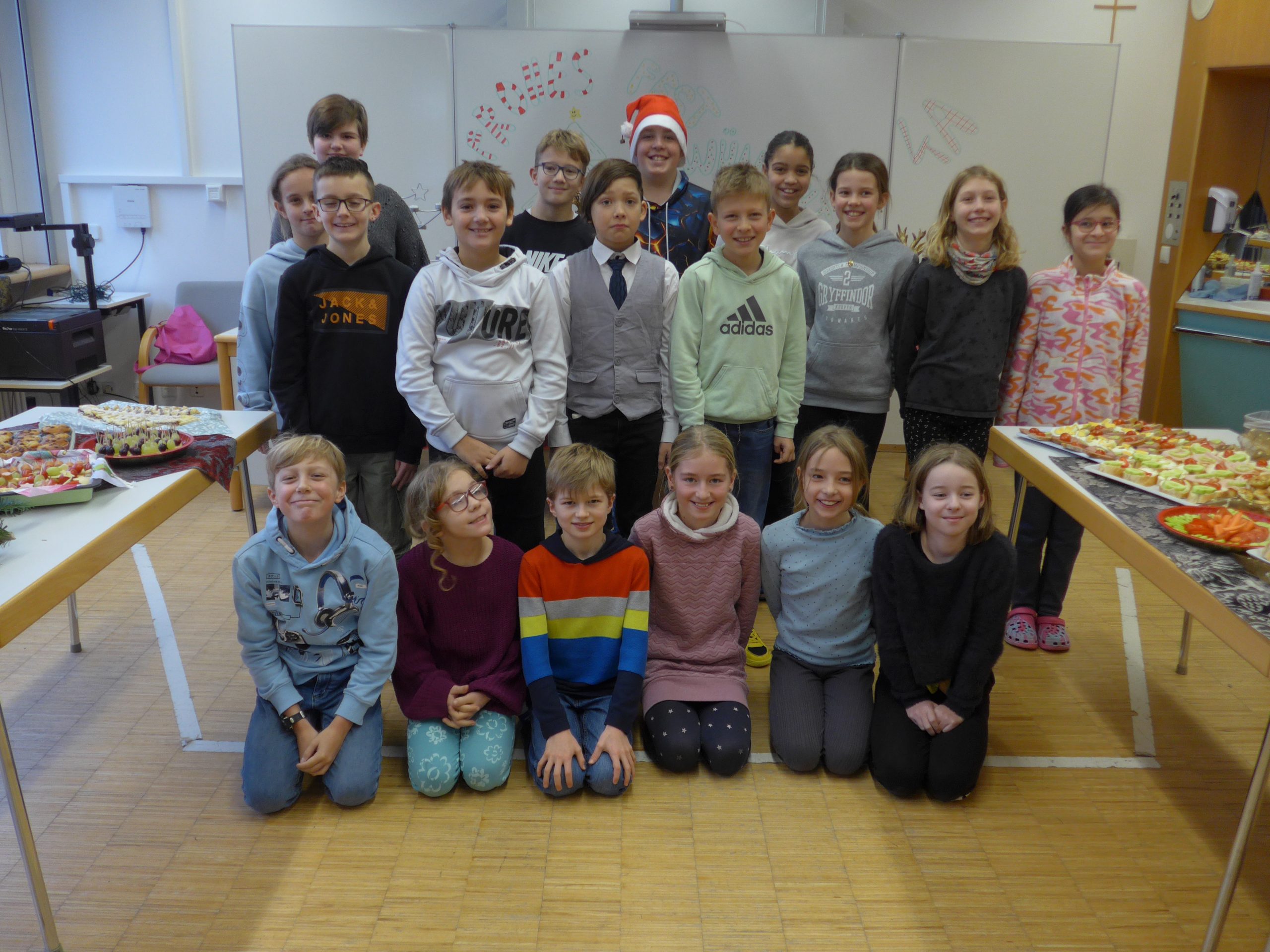 Gesundes Pausenfrühstück der Klasse 4a