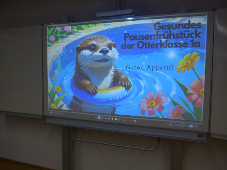 Pausenfrühstück der Otterklasse 1a