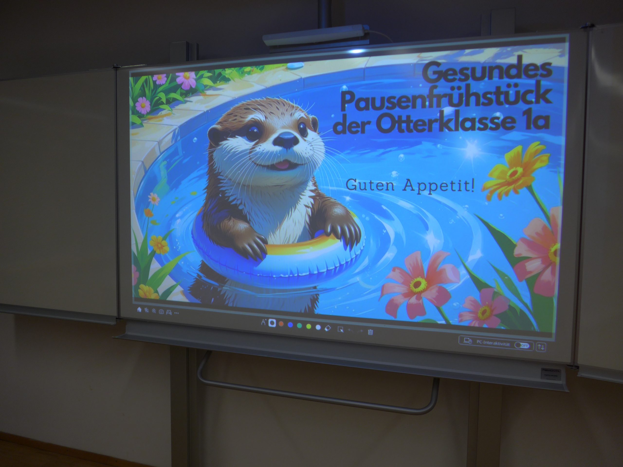 Pausenfrühstück der Otterklasse 1a